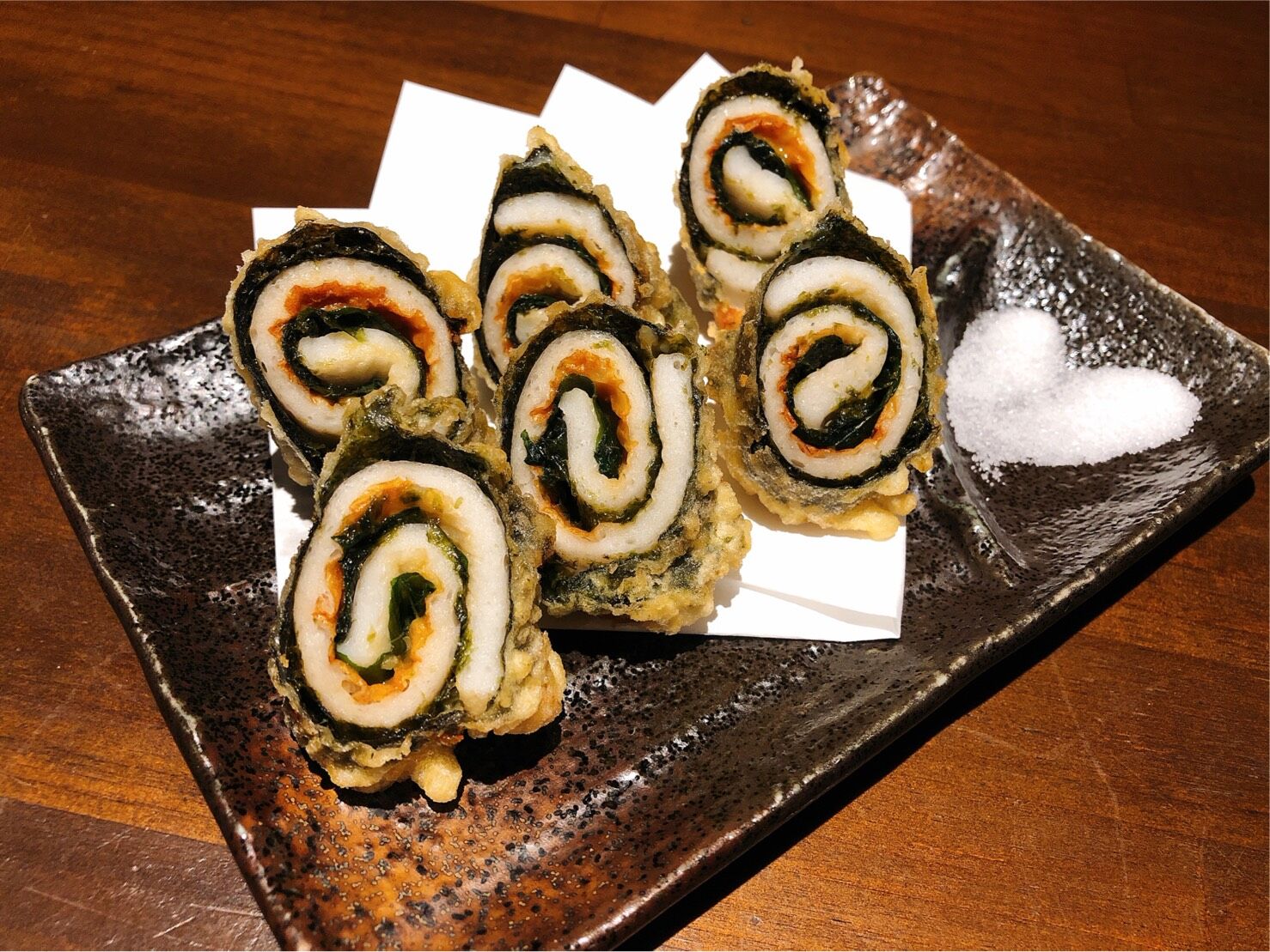 海苔とちくわのチーズ巻き揚げ